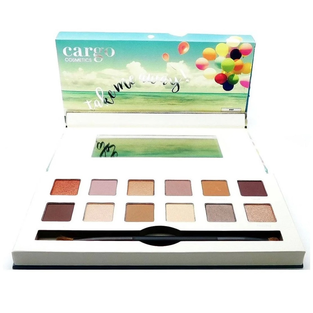Cargo “Take Me Away” Eyeshadow Palette and Dual-Ended Brush Set